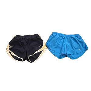 Lot of 2 Nike Womens Dri-Fit Lined Athletic Jogging Running Shorts Size M MEDIUM